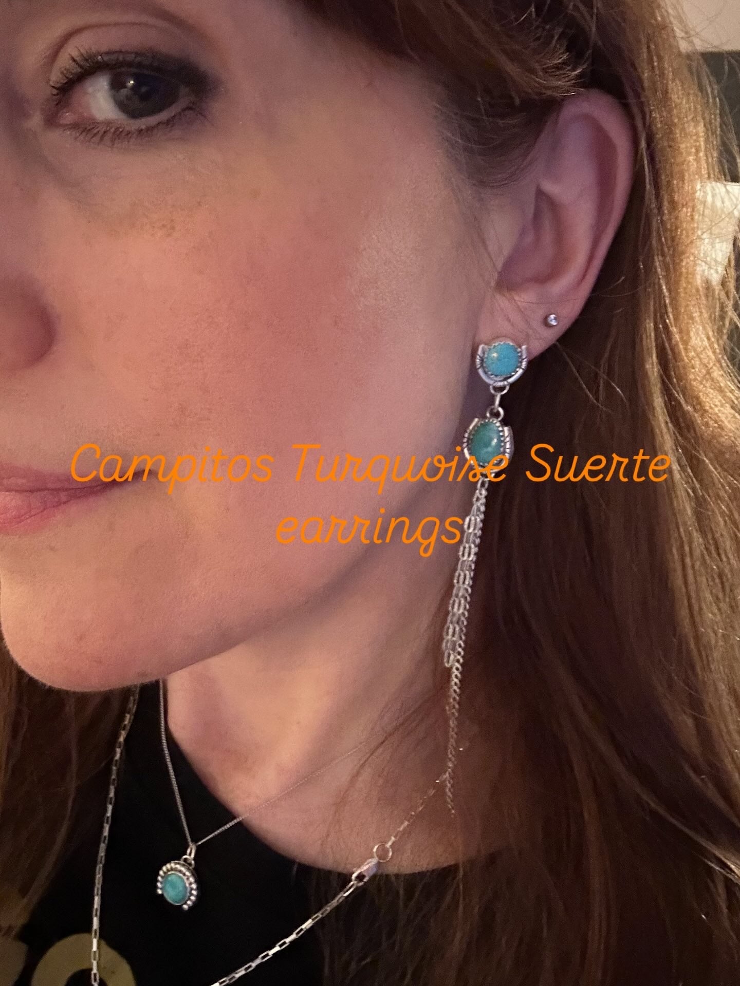 Campitos Turquoise Suerte earrings