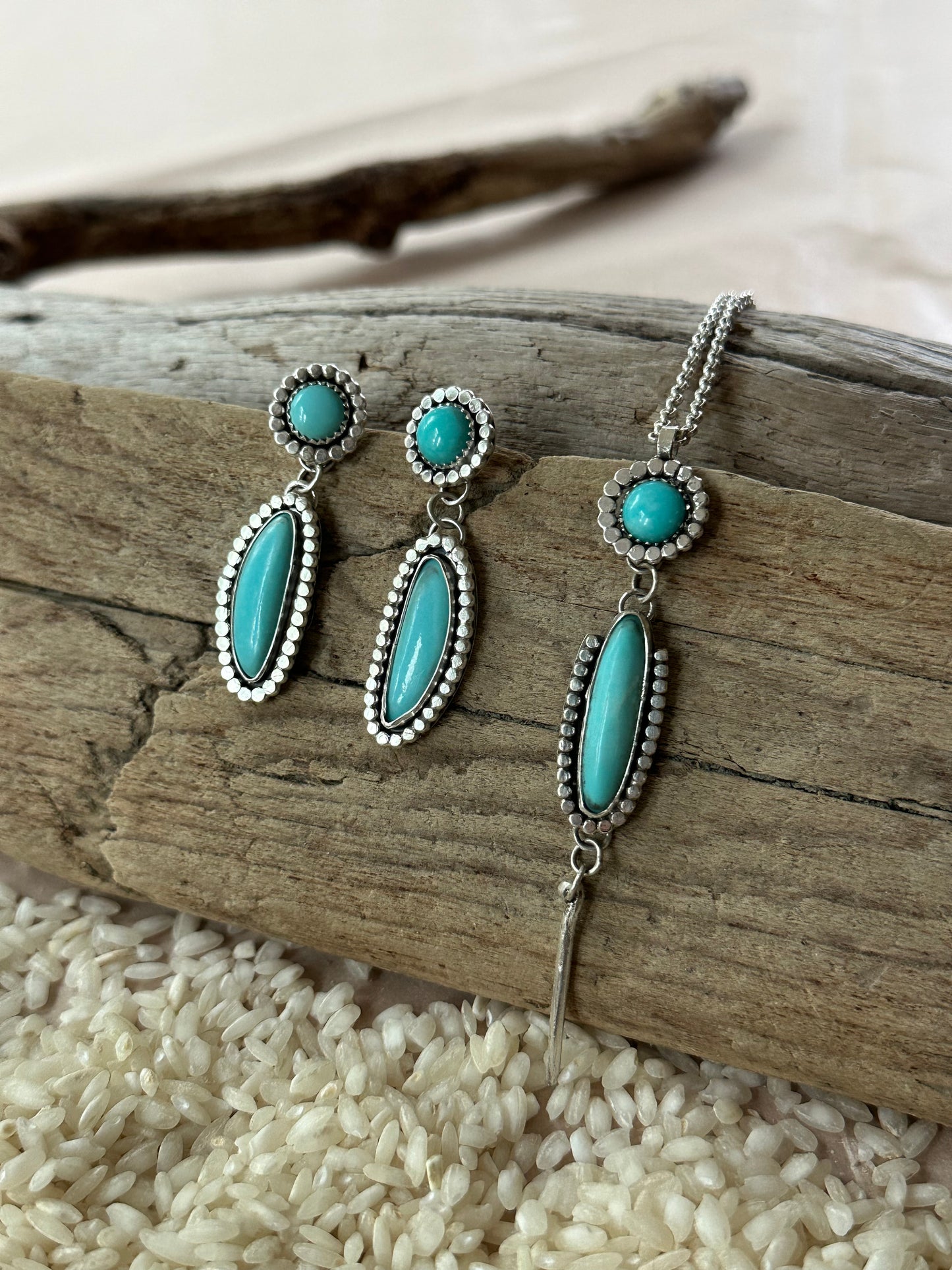 Carico Lake Turquoise Drop Necklace