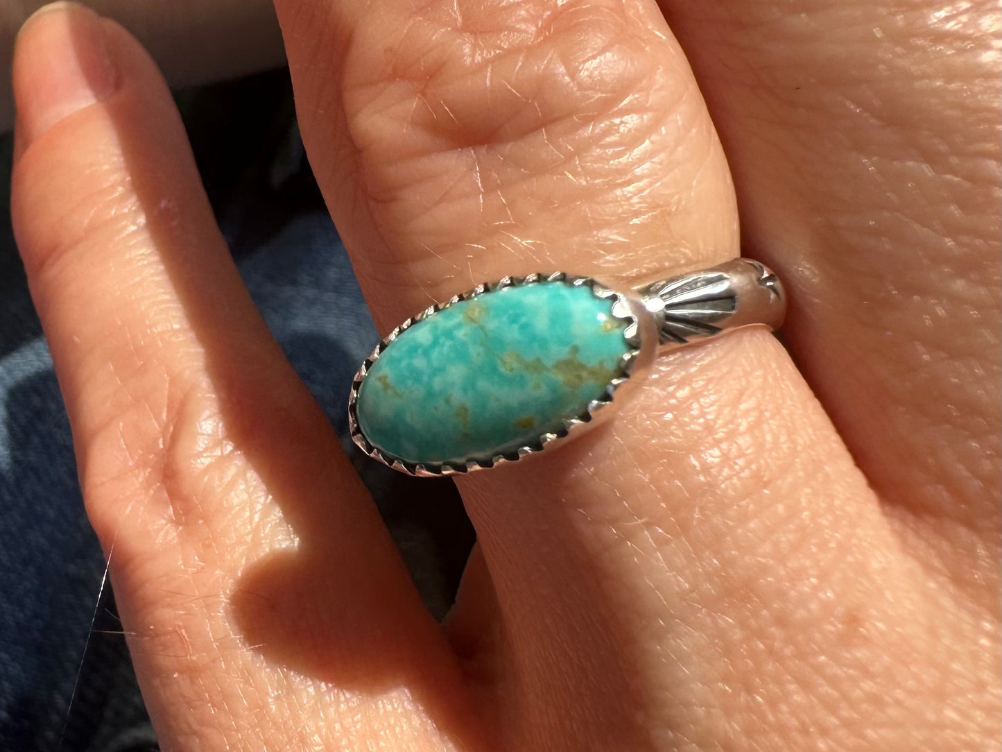 Kingman Turquoise Everywhere Ring size 7.5