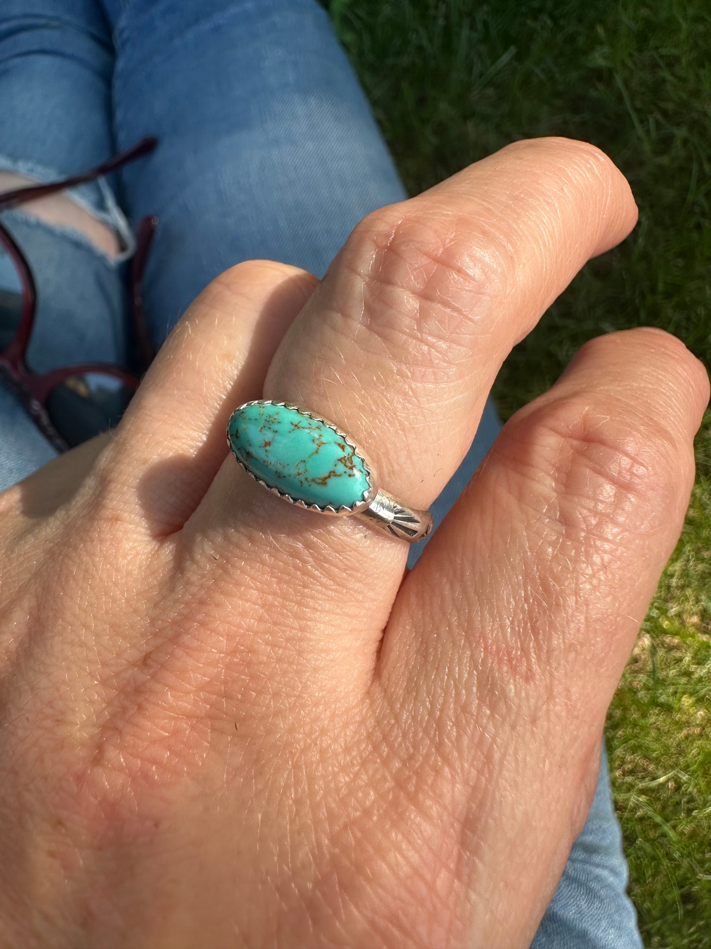 Kingman Turquoise Everywhere Ring Size 8