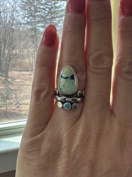 Variscite Minty Sterling Ring