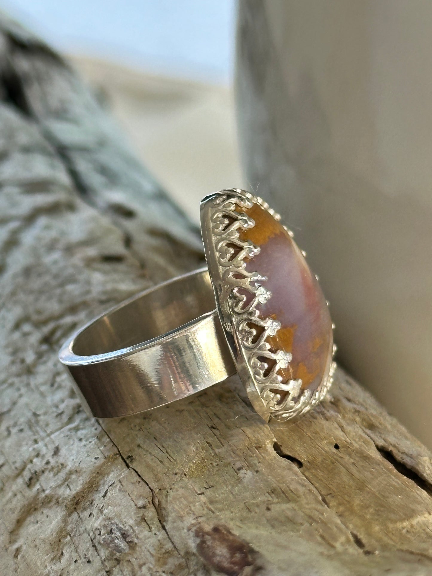 Francine Ring in Oregon Sunset Jasper