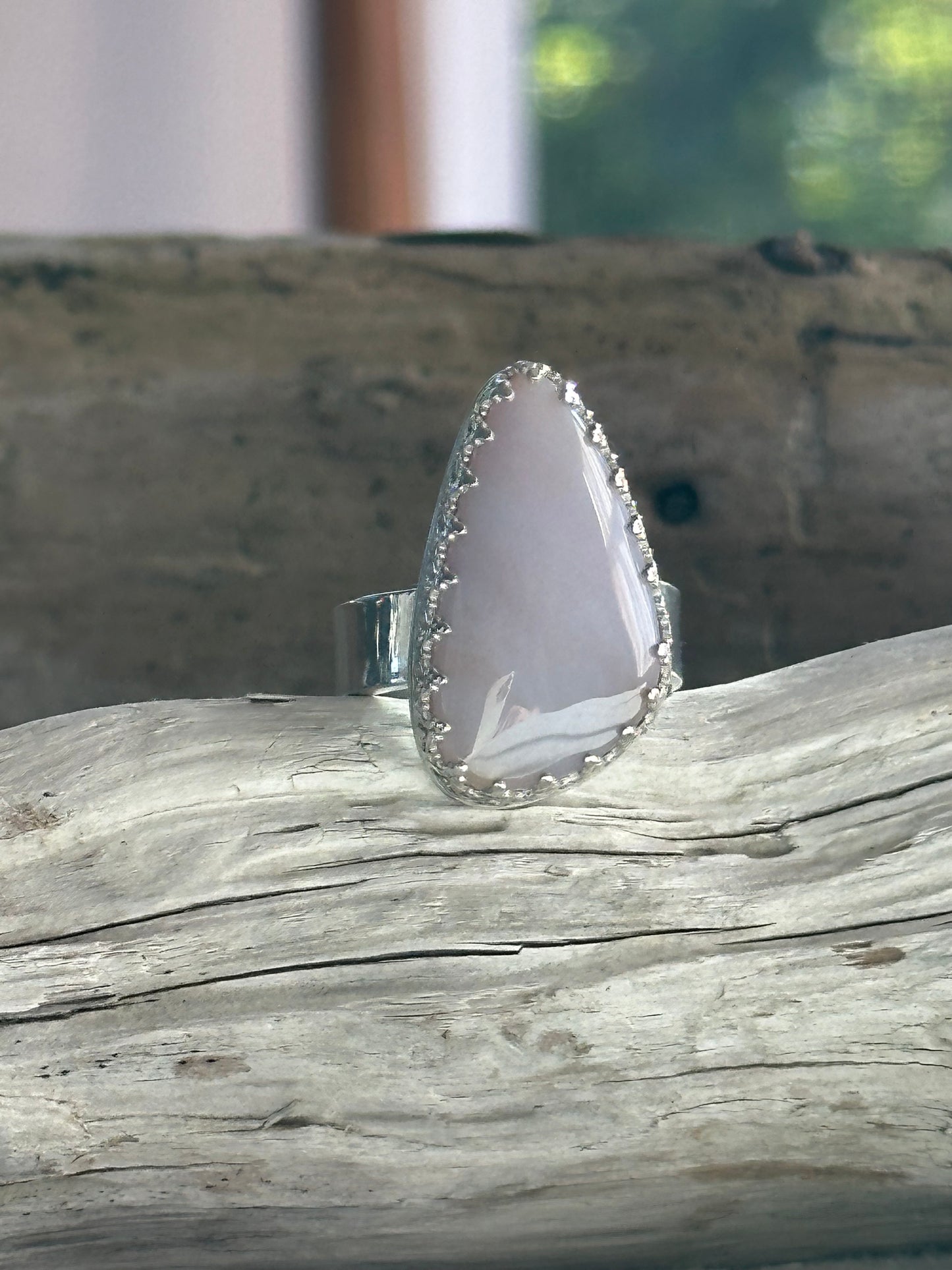 Francine Ring in Lilac Oregon Sunset Jasper