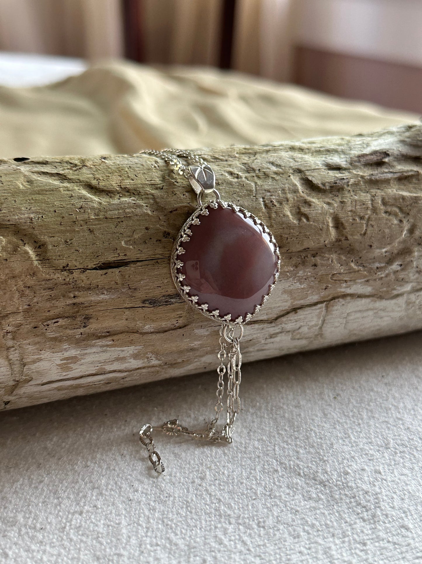 Francine Necklace in Oregon Sunset Jasper