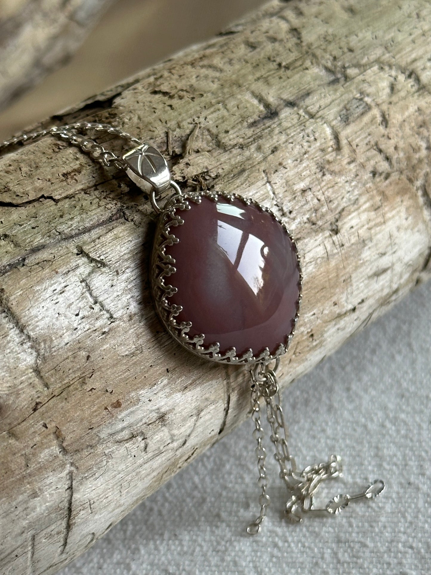 Francine Necklace in Oregon Sunset Jasper