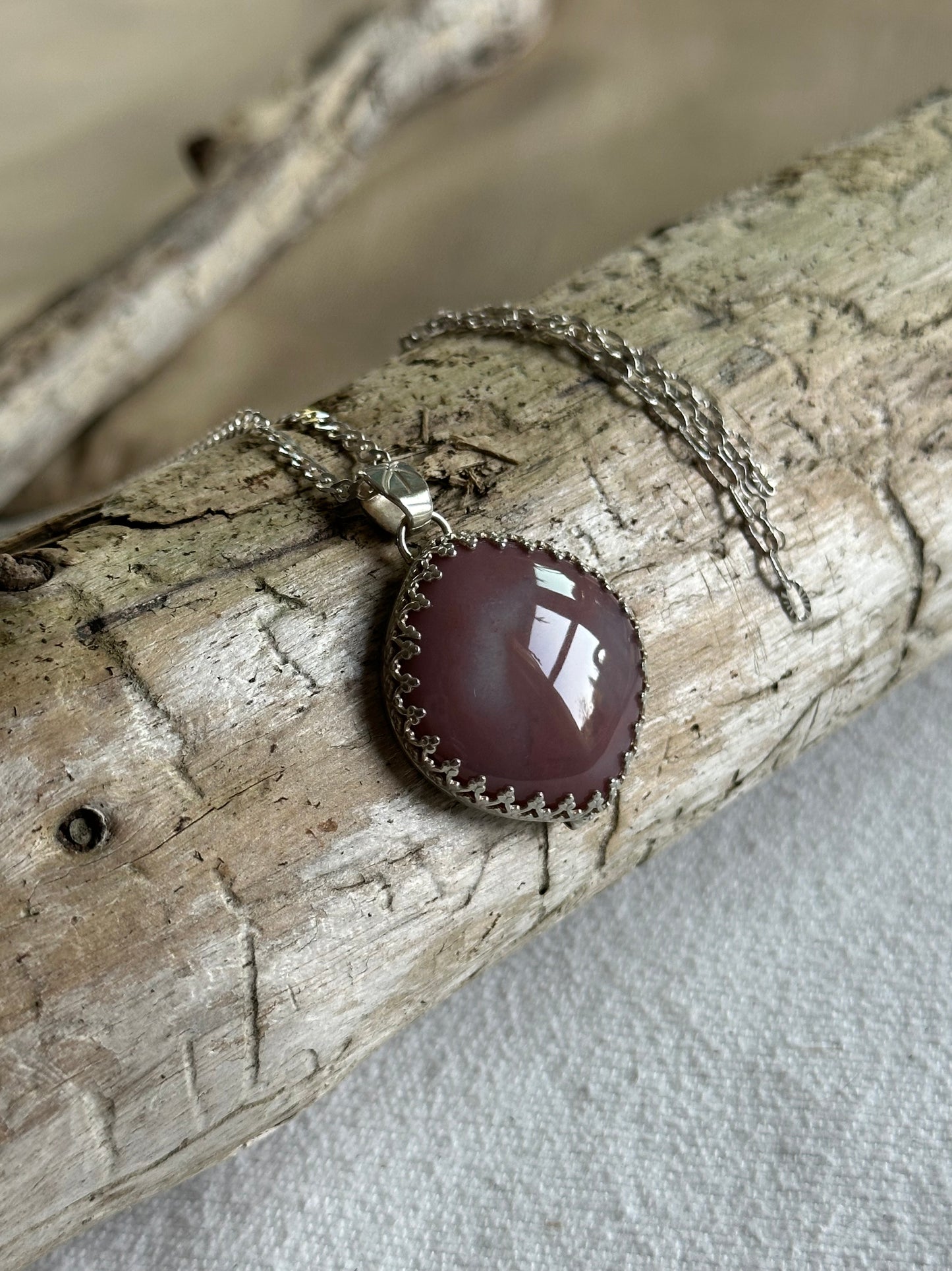 Francine Necklace in Oregon Sunset Jasper