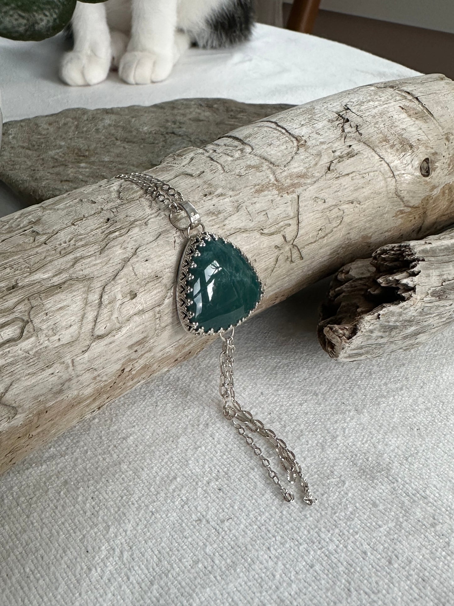 Francine Necklace in Skaggs Jasper