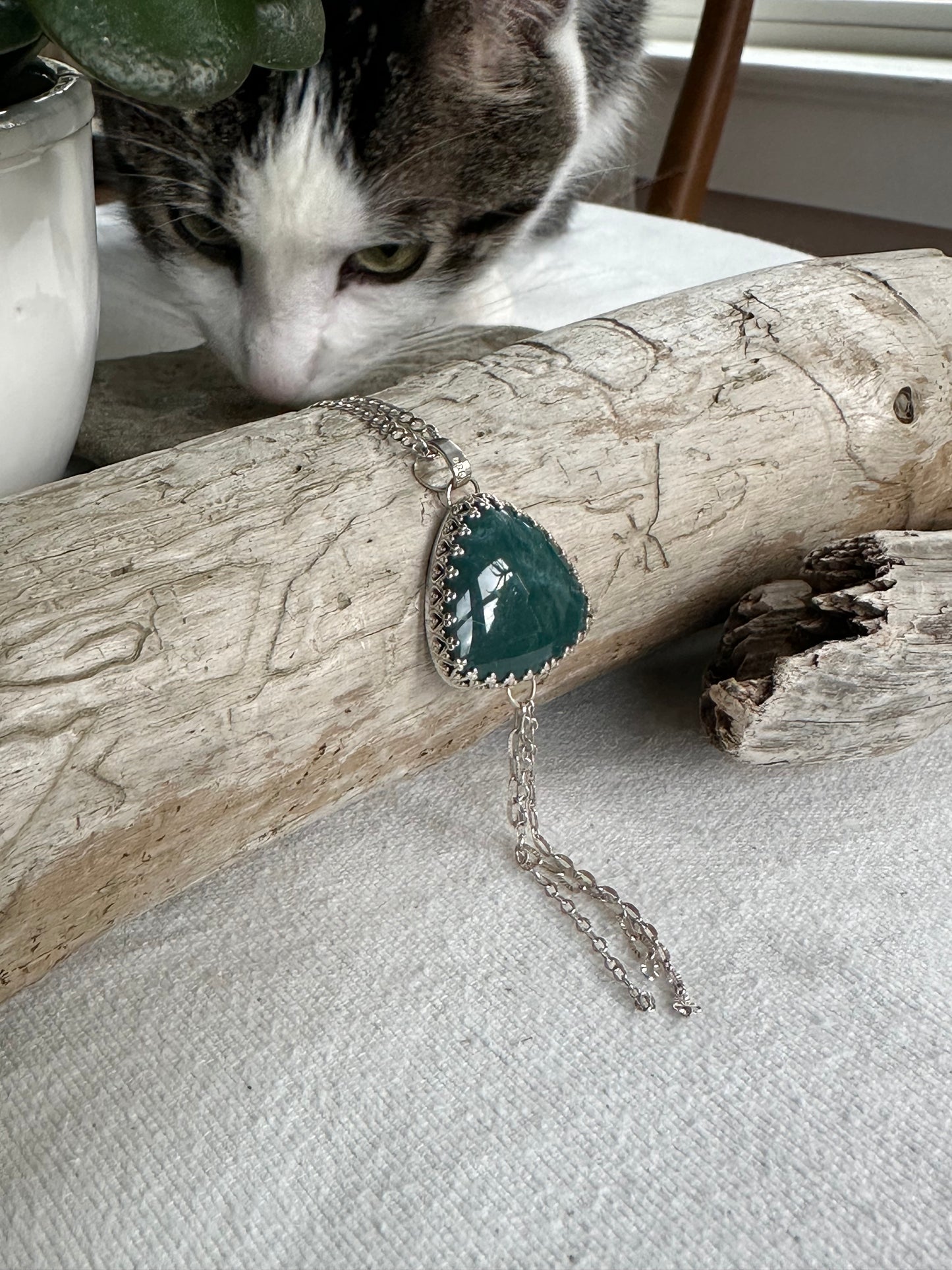 Francine Necklace in Skaggs Jasper