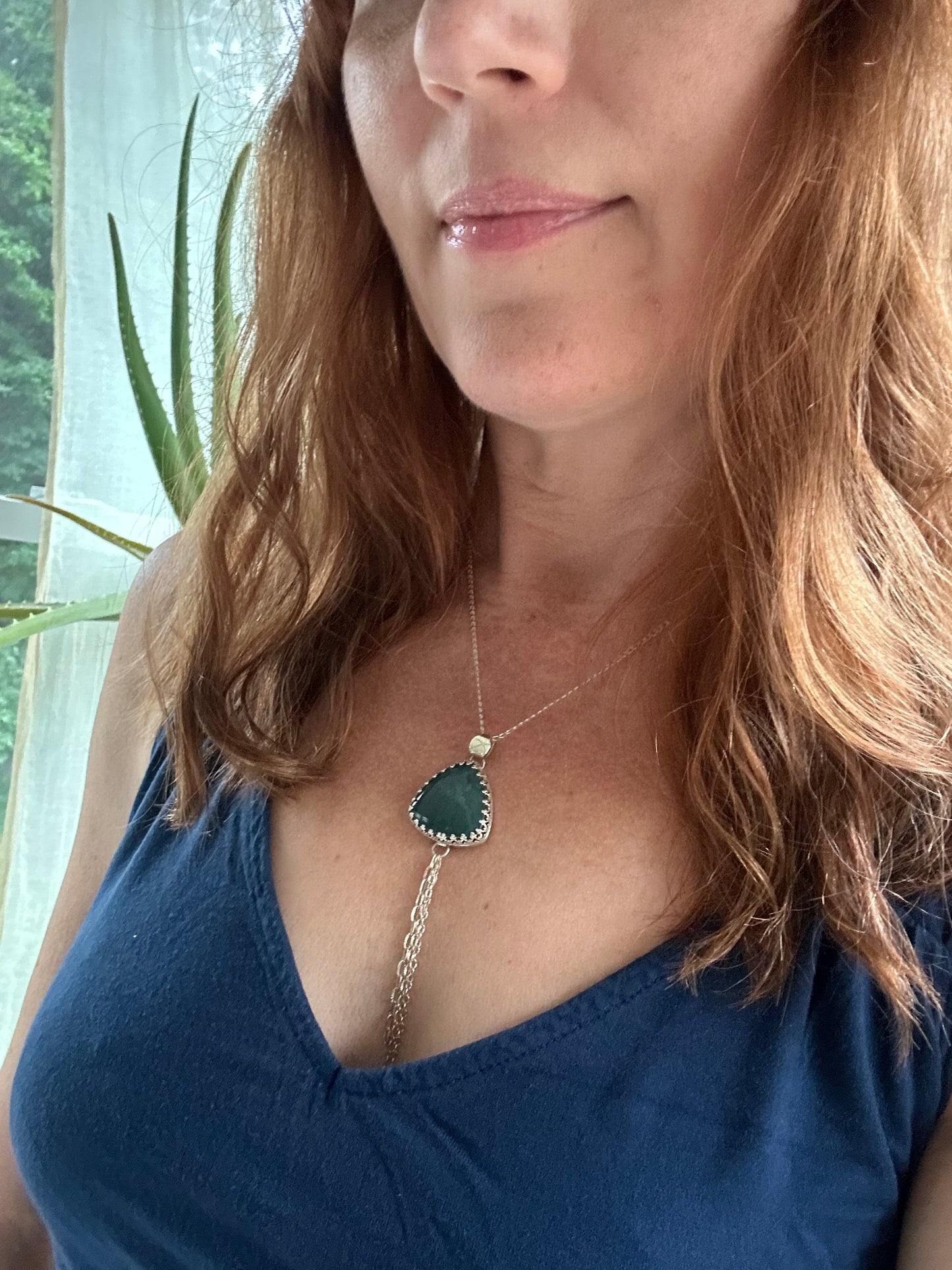 Francine Necklace in Skaggs Jasper
