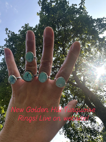 Golden Hill Turquoise Ring size 8