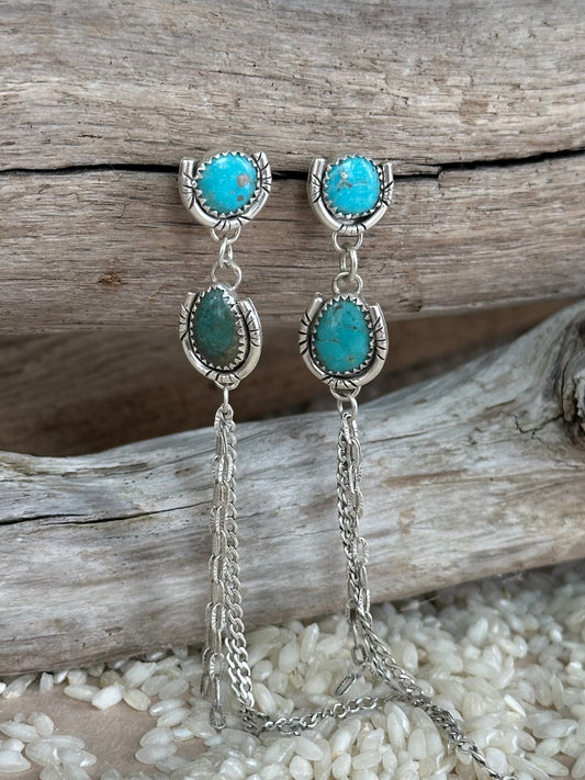 Campitos Turquoise Suerte earrings