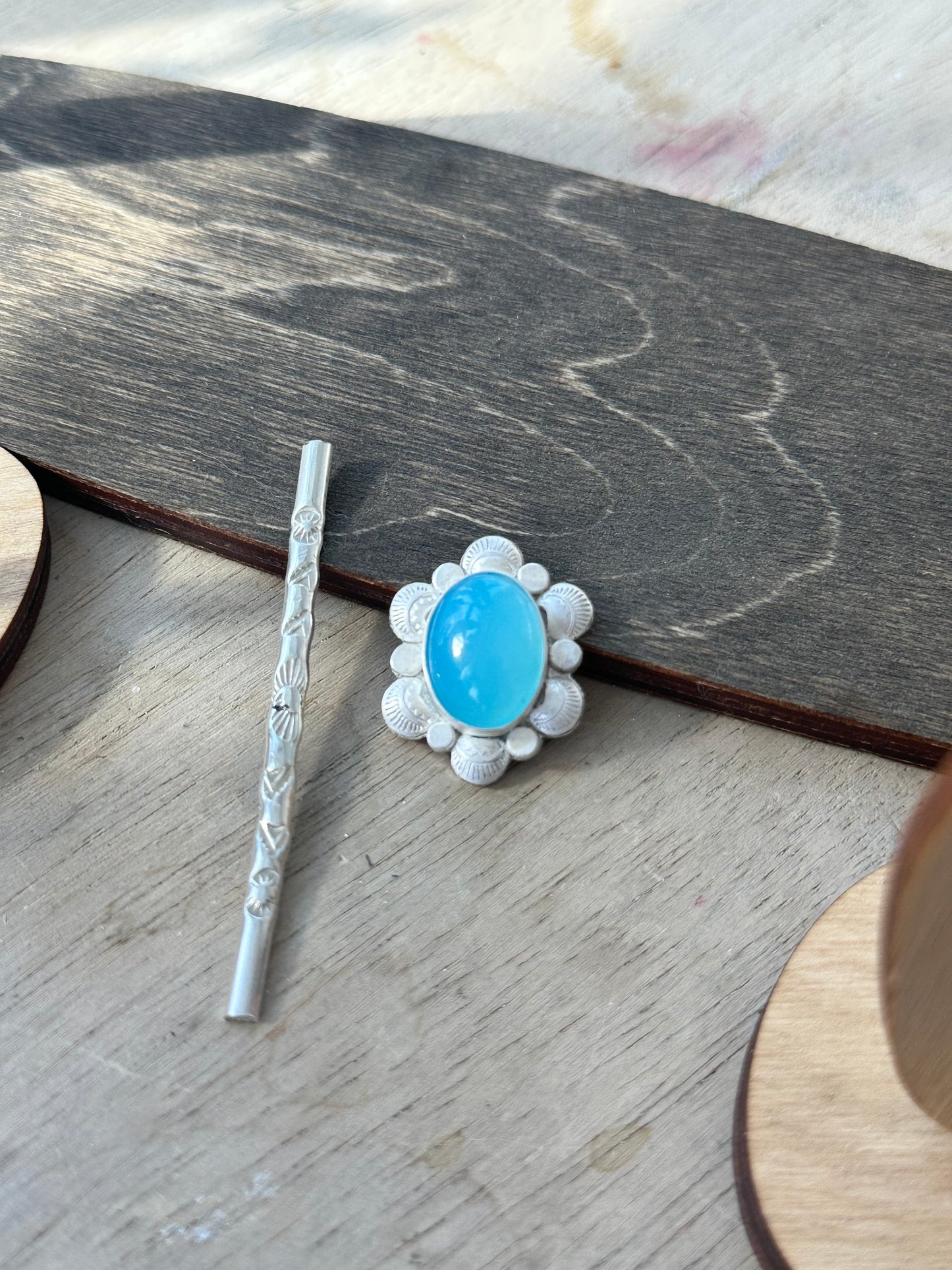 Chalcedony Seashell Ring