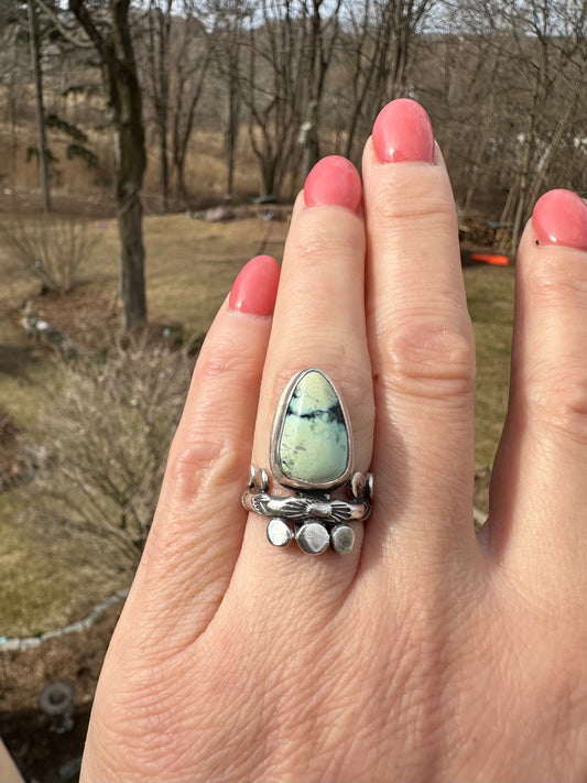 Variscite Minty Sterling Ring