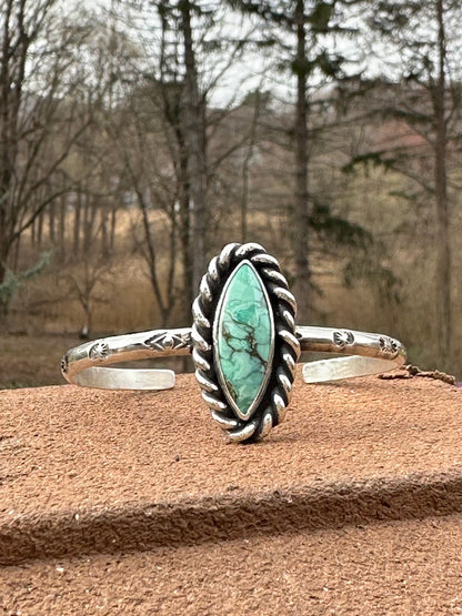 Carmel Mountain Variscite Cuff  M~T~O (Oval)