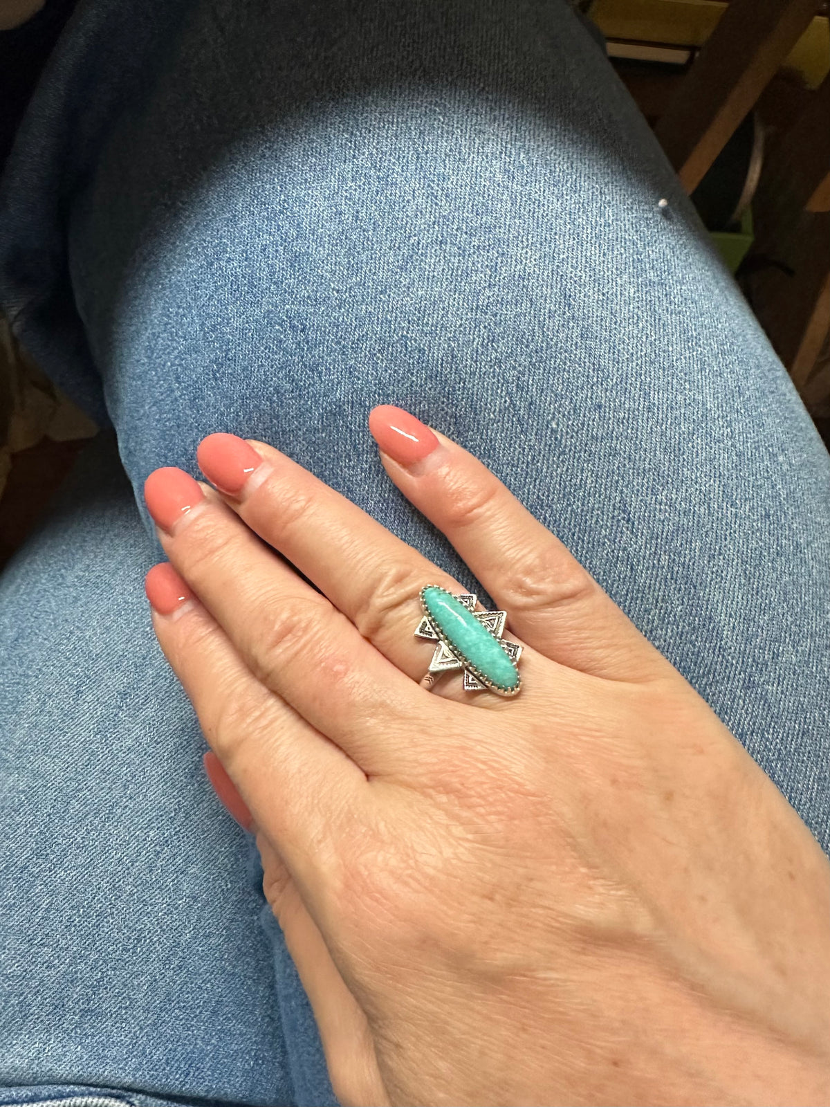 Turquoise Six Mountain Ring