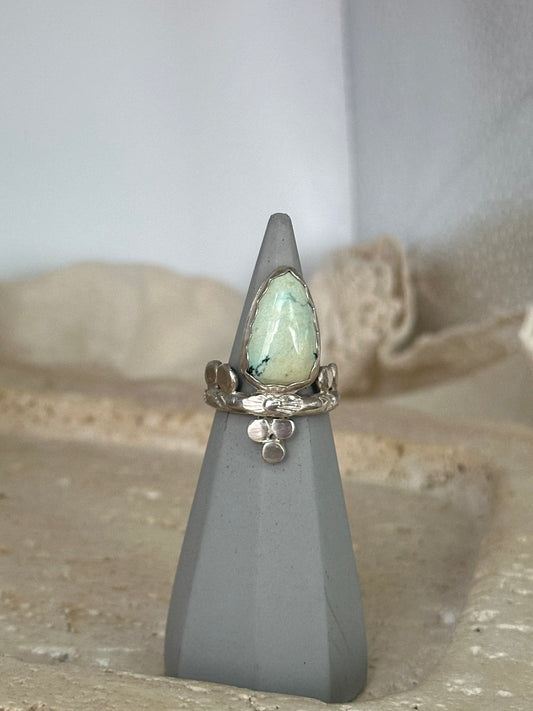 Variscite Minty Sterling Ring