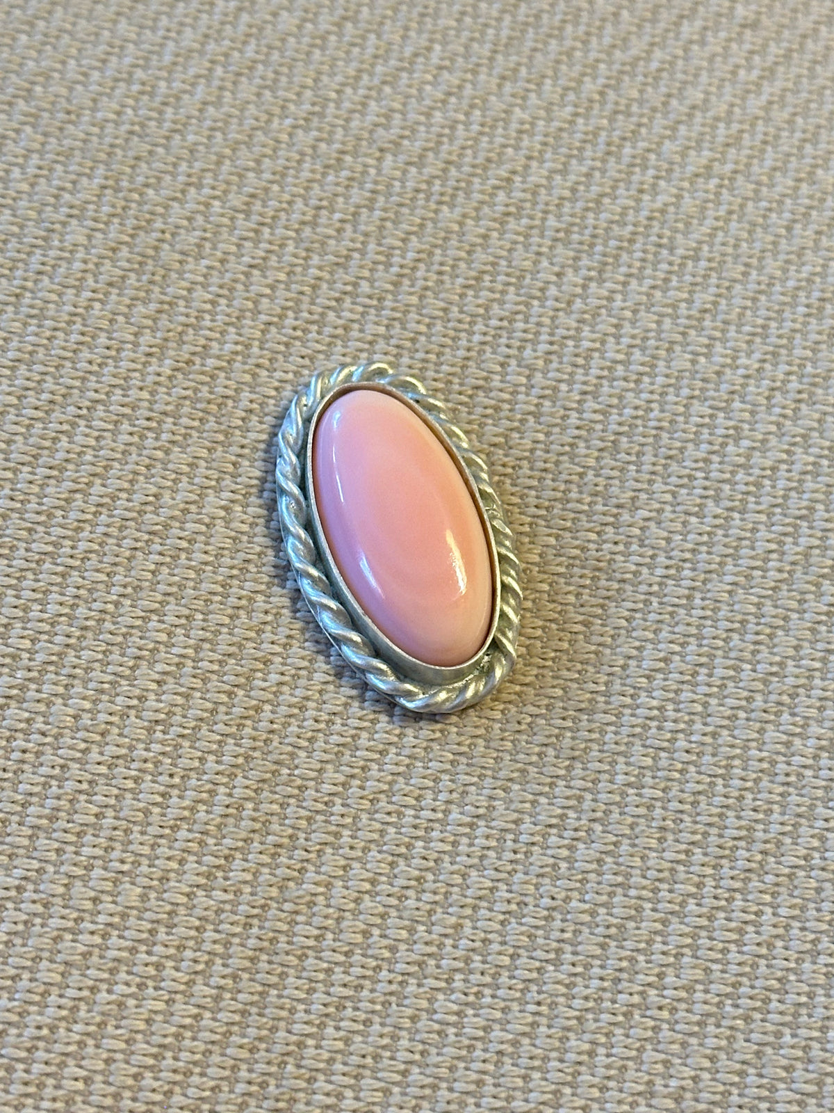 Pink Conch Shell Lasso Ring  F~T~S