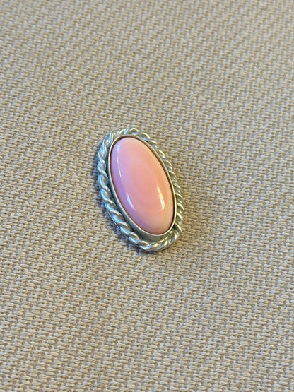 Pink Conch Shell Lasso Ring  F~T~S