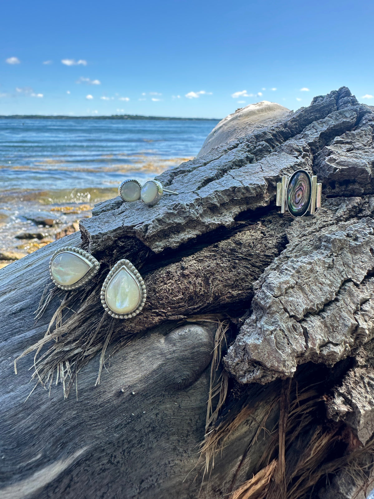 Mother-of-Pearl tear studs