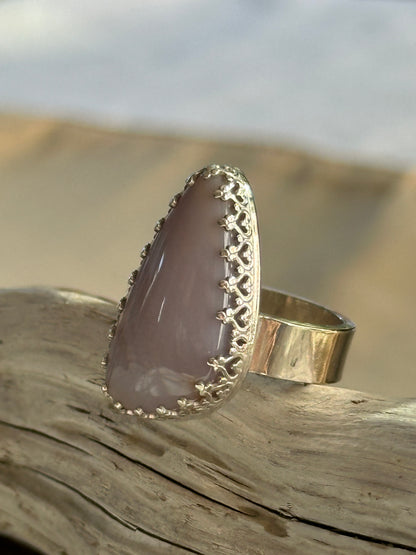 Francine Ring in Lilac Oregon Sunset Jasper