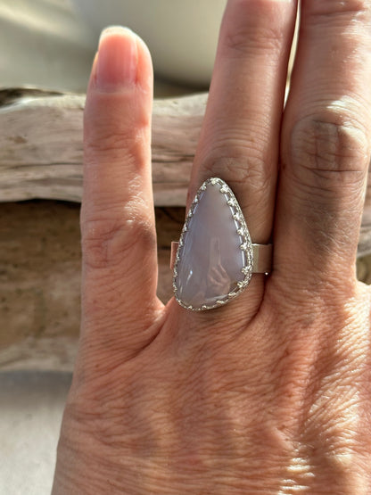 Francine Ring in Lilac Oregon Sunset Jasper