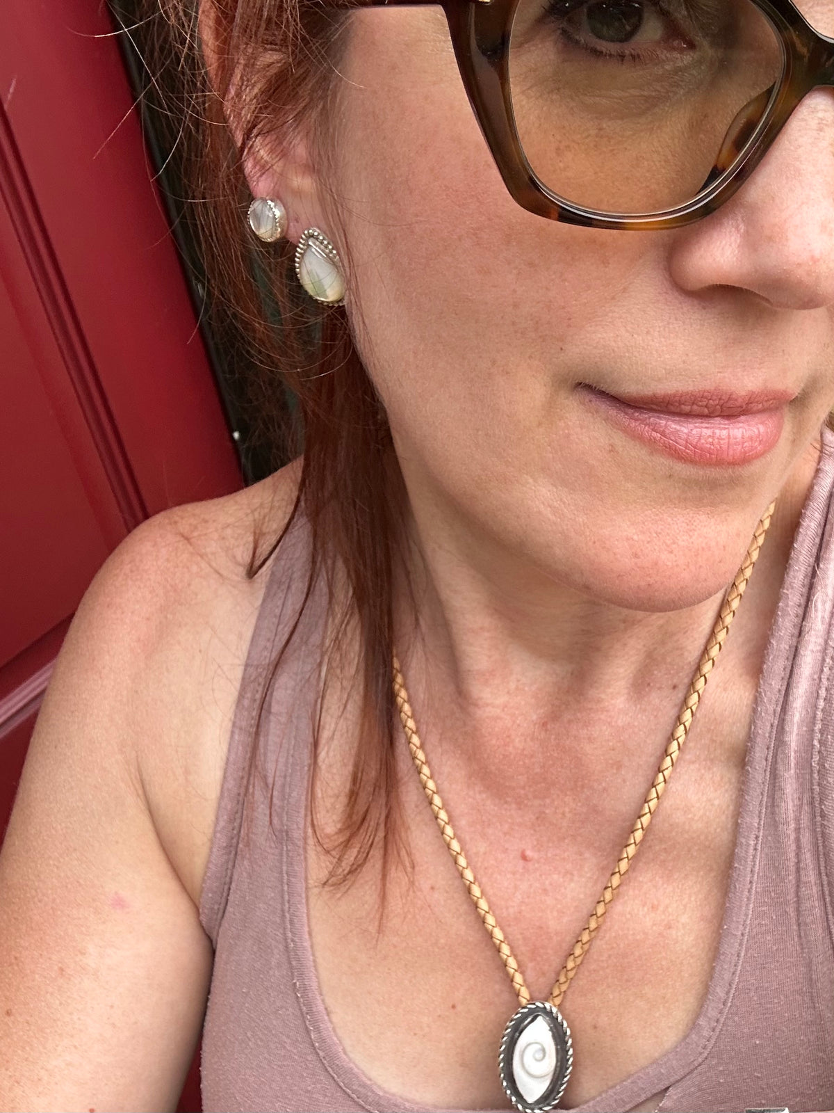 Mother-of-Pearl tear studs