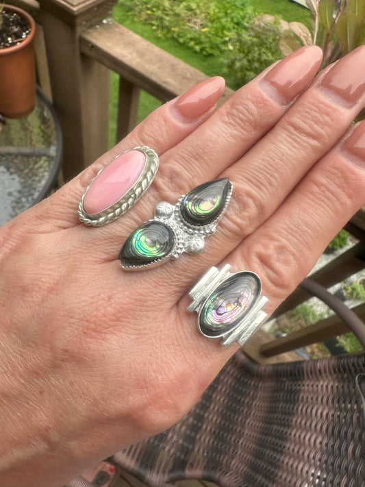 Betty Abalone Ring F~T~S