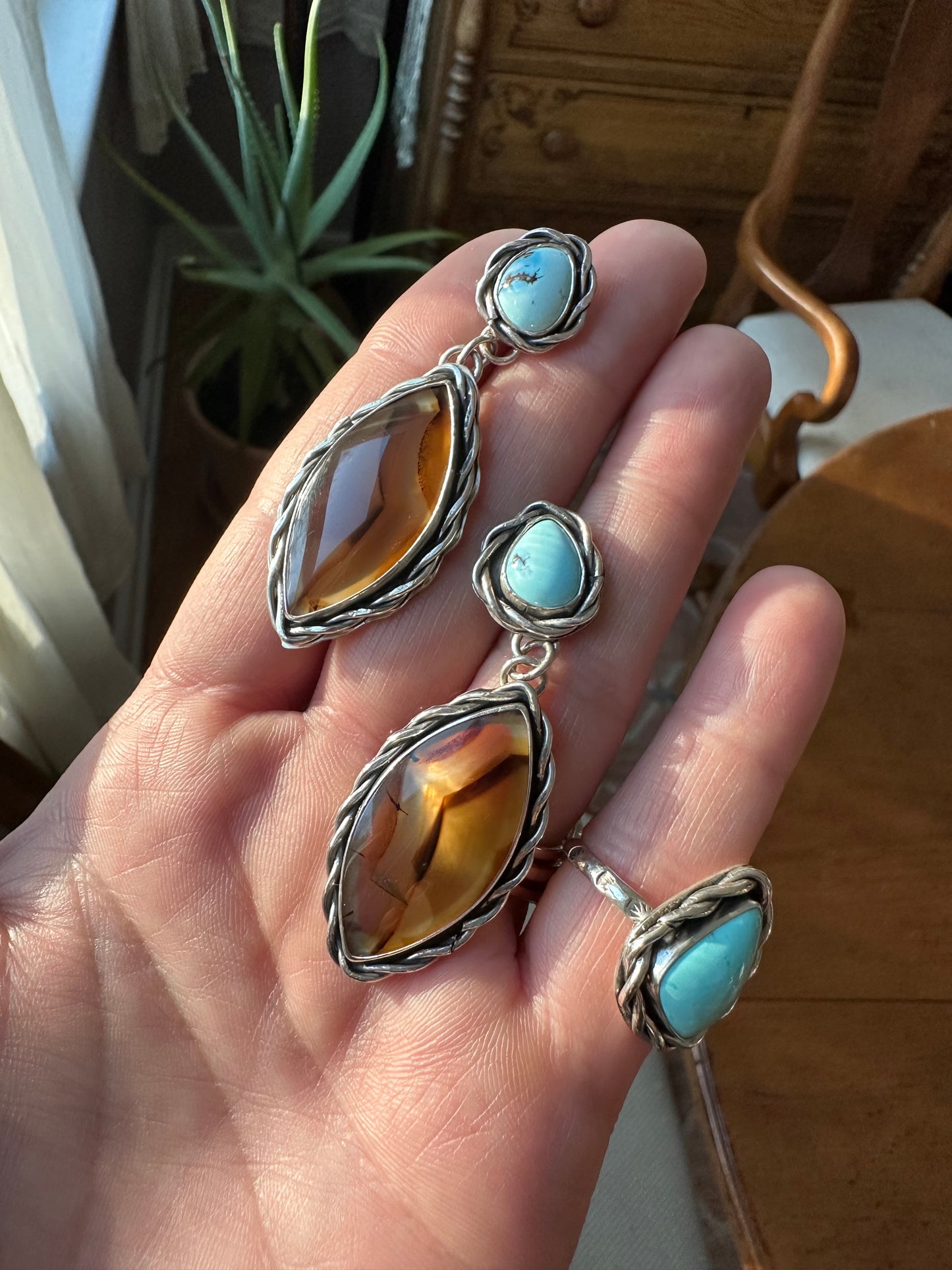 Sky and Earth Nest Earrings