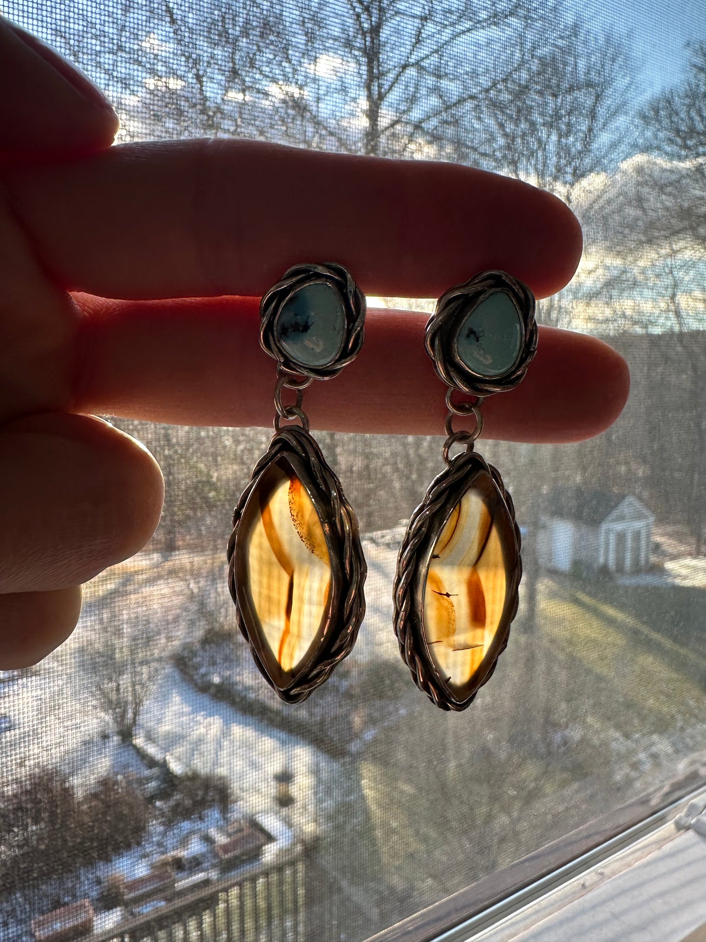 Sky and Earth Nest Earrings