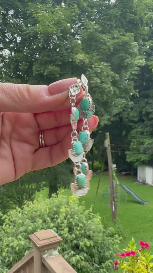 Tyrone Turquoise Lounge Earrings